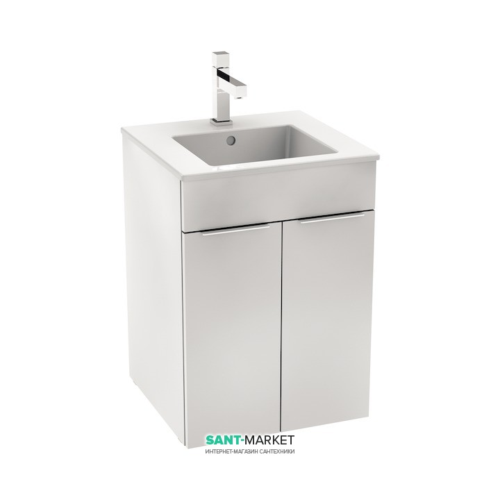 Тумба підвісна з раковиною для ванної Jika Cube 45х43 см білий H4536211763001