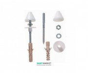 Крепление для писсуара Jika Livo с белыми колпачками H8925360008901