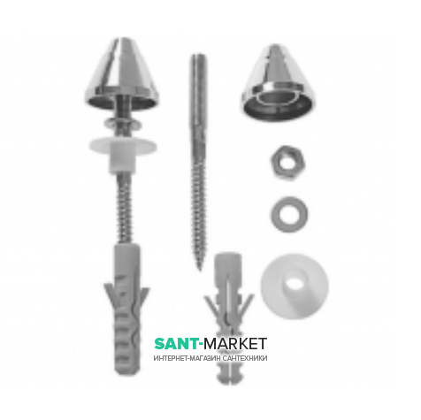 Кріплення для пісуара Jika Livo з хромованими ковпачками H8925360008911