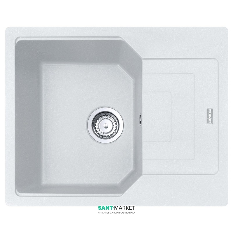 Мойка для кухни Franke Urban UBG 611-62 врезная оборотная Fragranite белый 114.0574.954