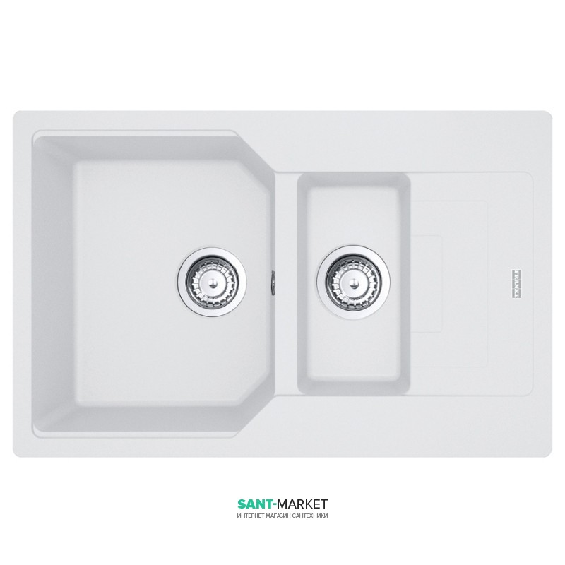 Мийка для кухні Franke Urban UBG 651-78 врізна зворотний Fragranite білий 114.0574.991