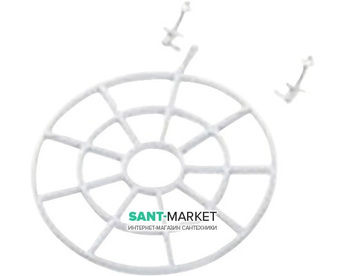 Решетка для технического унитаза Jika Mira пластик белый H8950490000001