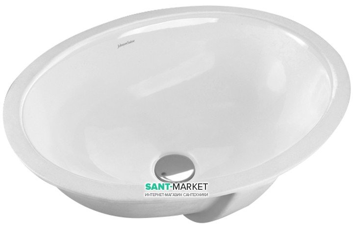 Раковина для ванної Jika Lipsy 56.5х41 см вбудована знизу білий H8112910000201