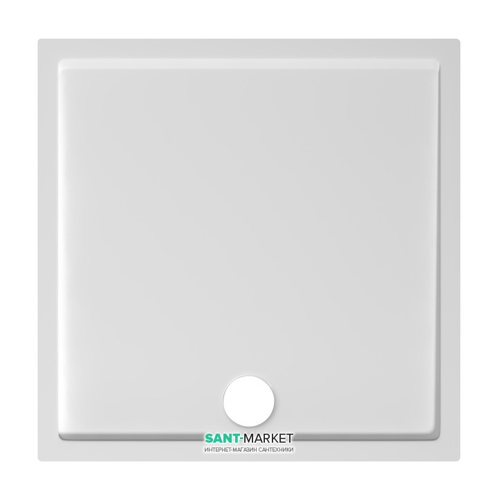 Душовий піддон Jika Padana квадратний 90x90 см мармур білий H2119320000001