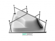 Каркас для ванны Kolpa-san Chad-D угловой 573050