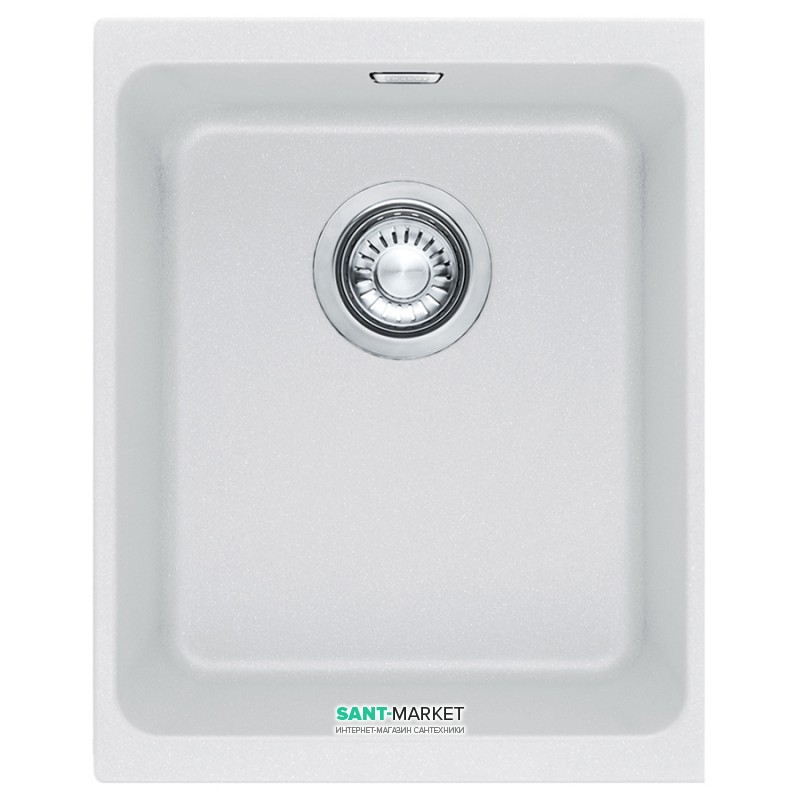 Мойка для кухни Franke Kubus KBG 110-34 монтаж под столешницу Fragranite белый 125.0158.602