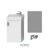 Тумба подвесная с раковиной Jika Petit зеркалом и подсветкой белый H4535141753001