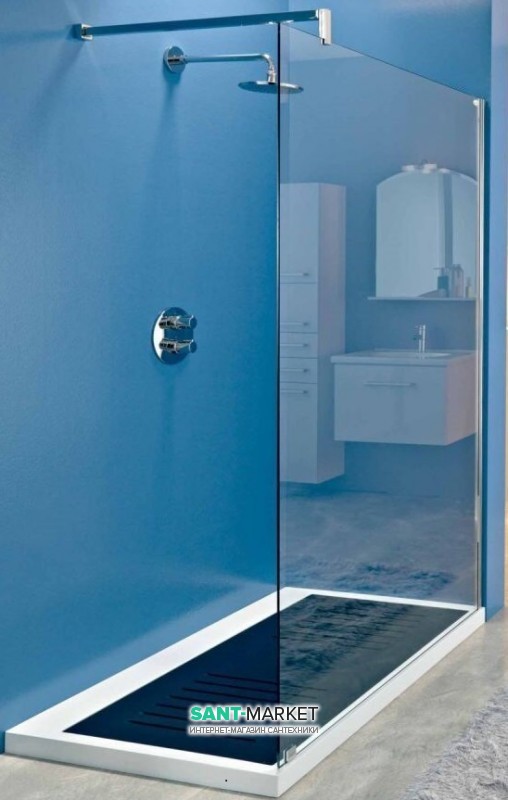 Душевая стенка Kolpa-san Corona TS Open 100/K неподвижная прозрачная 534006