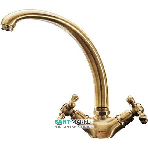 Змішувач для кухні Franke Ambra двухвентильний латунь 115.0028.190