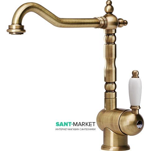 Смеситель для кухни Franke Old-England Bicomand однорычажный латунь бронза 0737292
