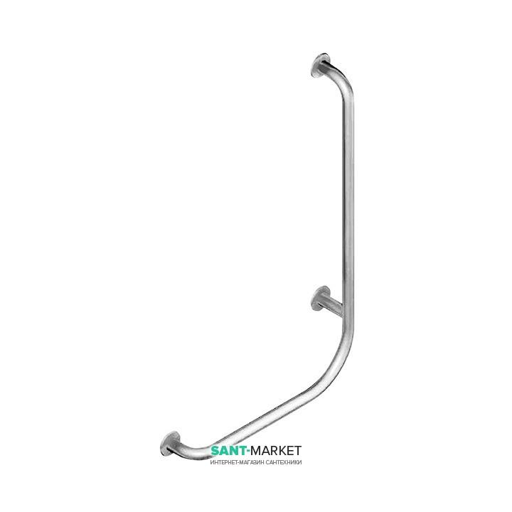 Поручень для ванной Jika Universum 75х45 см левый нержавеющая сталь H3897120030001