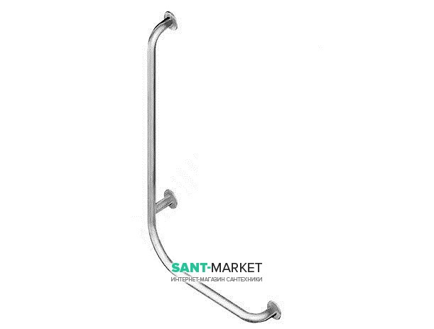 Поручень для ванної Jika Universum 75х45 см правий нержавіюча сталь H3897220030001