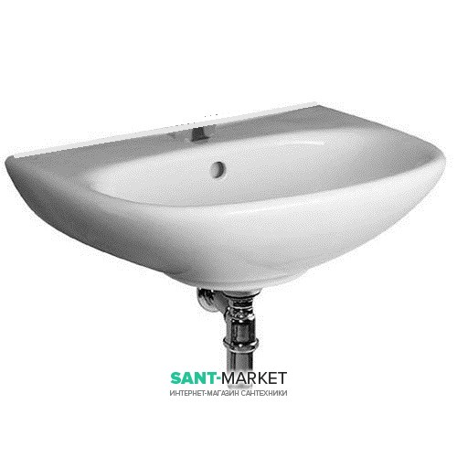 Раковина для ванної Jika Zeta 55х44 см підвісна без отвору H8103910001091