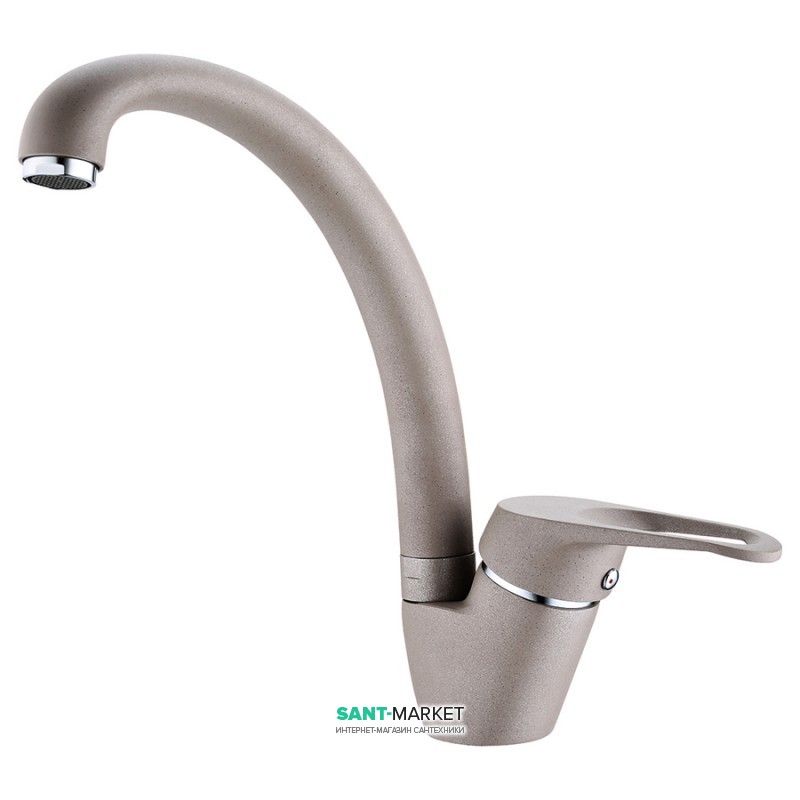 Смеситель для кухни Franke Vega однорычажный латунь покрытие Fragranit миндаль 115.0328.175