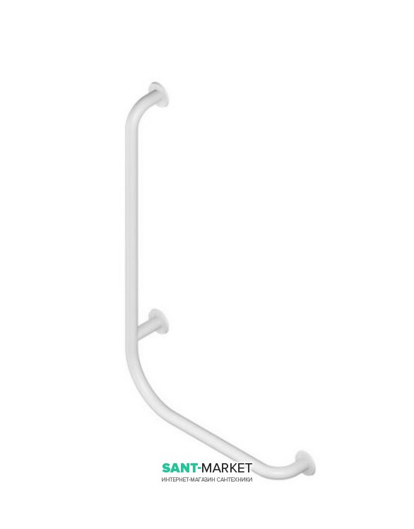 Поручень для ванной Jika Universum 75х45 см правый белый H3897220000001