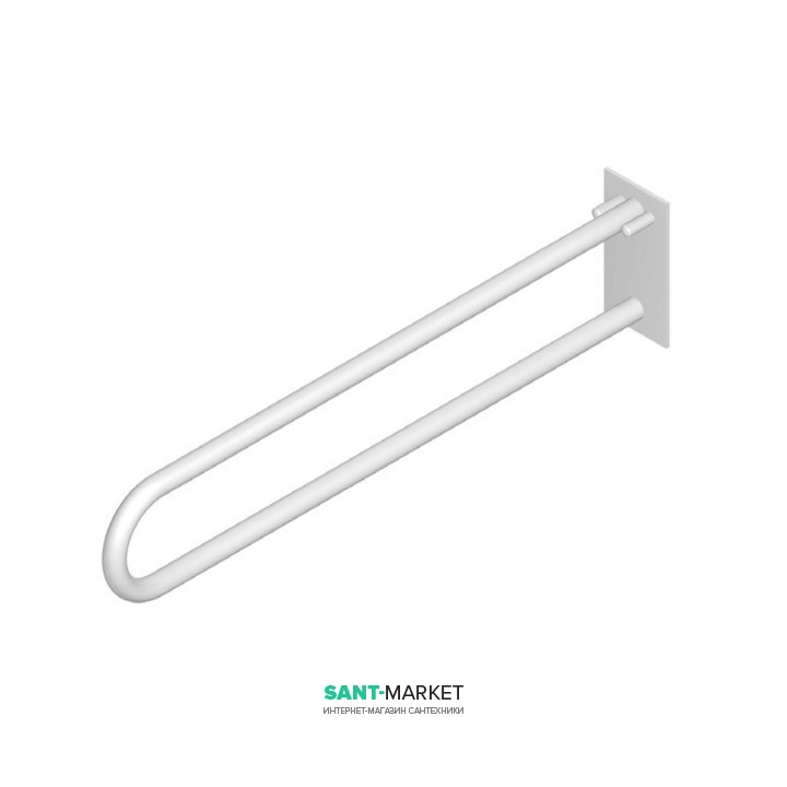 Поручень для ванной Jika Universum 80 см откидной белый H3897250000001