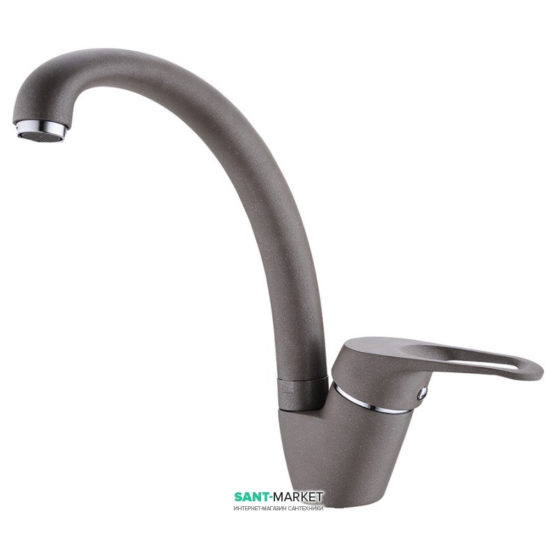 Смеситель для кухни Franke Vega однорычажный латунь покрытие Fragranit шторм 115.0328.176