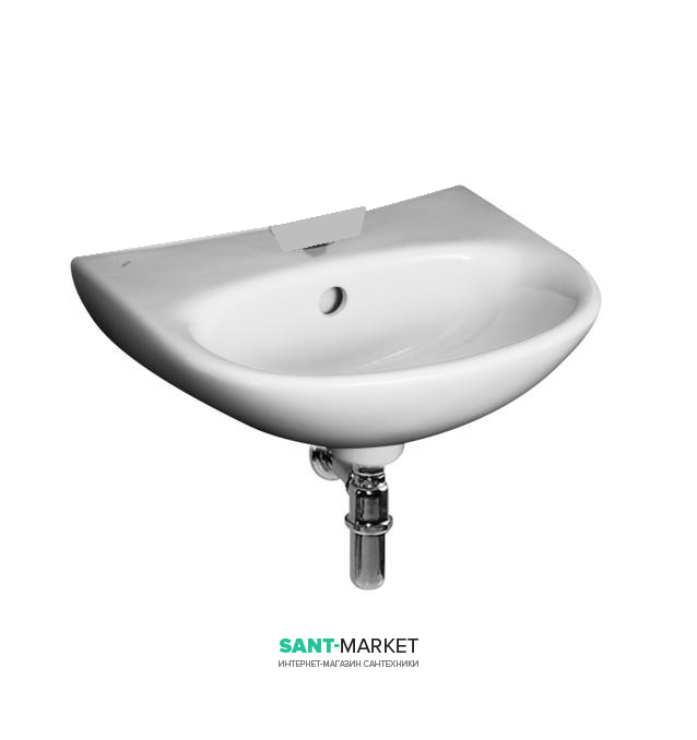 Раковина для ванної Jika Zeta 40х32 см підвісна без отвору H8153930001091