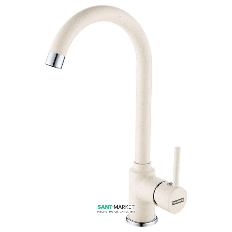Смеситель для кухни Franke Pola однорычажный латунь покрытие Fragranit ваниль 115.0328.184