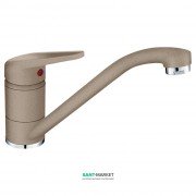 Смеситель для кухни Franke Novara-Plus однорычажный латунь покрытие Fragranit миндаль 115.0470.655