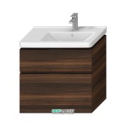Тумба підвісна під раковину Jika Cubito 75 см виріз справа венге H40J4254034611