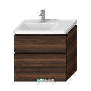 Тумба подвесная под раковину Jika Cubito 75 см вырез слева венге H40J4254044611