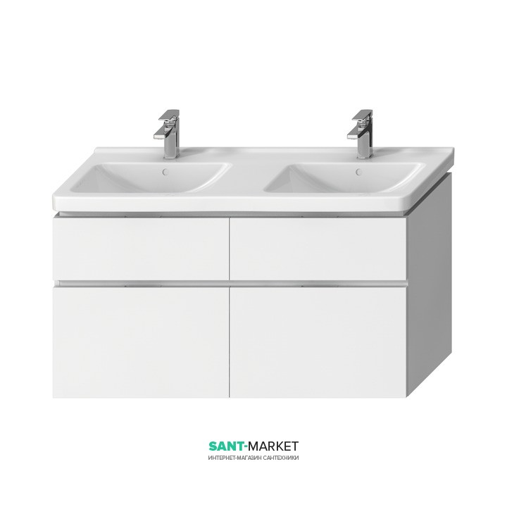 Тумба подвесная под раковину Jika Cubito 130 см белый H40J4274025001