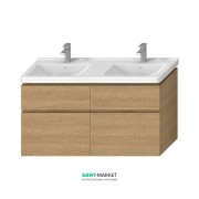 Тумба підвісна під раковину Jika Cubito 130 см дуб H40J4274025191