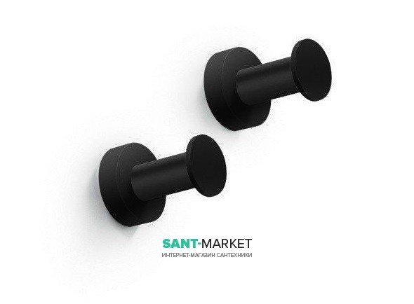 Гачки для ванної Lineabeta Baketo латунь чорний матовий 5208.22