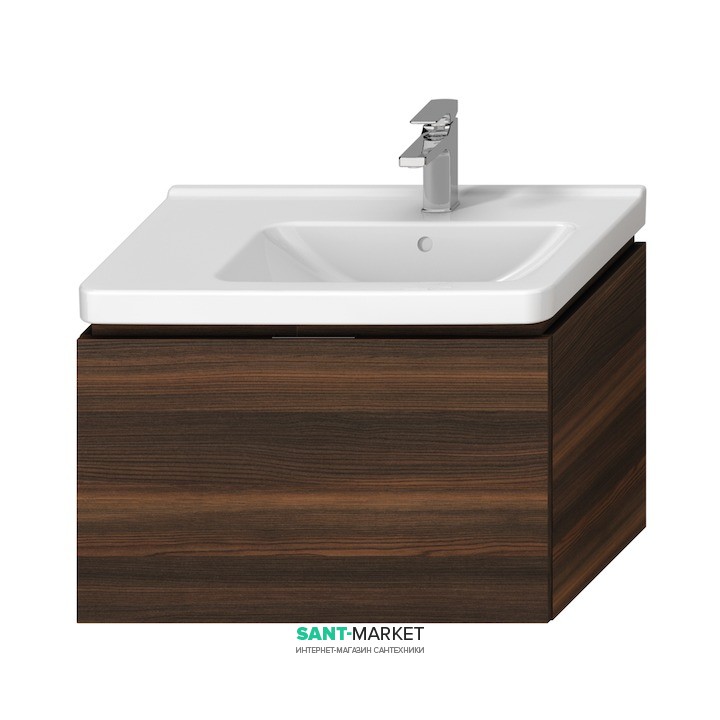 Тумба підвісна під раковину Jika Cubito 75 см венге H40J4253014611