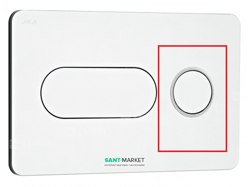 Декоративное кольцо для панели смыва Jika Modul PL8 матовый хром H8996460070001