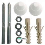 Кріплення для пісуара Jika Golem з білими ковпачками H8903490008901