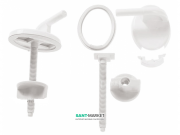 Петлі для сидіння з кришкою для унітазу Jika Zeta пластик білий H8932720000001