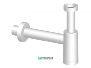 Сифон для писсуара Jika Domino пластик белый H8907320000001