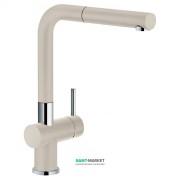 Смеситель для кухни Franke Active Plus Doc однорычажный с выносным изливом латунь покрытие Fragranite хром/сахара 115.0373.833