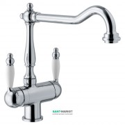 Смеситель для кухни Franke Byblos двухрычажный для водопроводной и фильтрованной воды латунь хром 115.0370.682