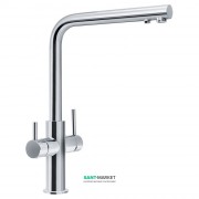 Смеситель для кухни Franke Neptune Clear Water двухрычажный для водопроводной и фильтрованной воды латунь хром 115.0370.689
