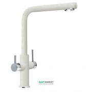 Смеситель для кухни Franke Neptune Clear Water двухрычажный для водопроводной и фильтрованной воды латунь хром/белый 115.0370.703