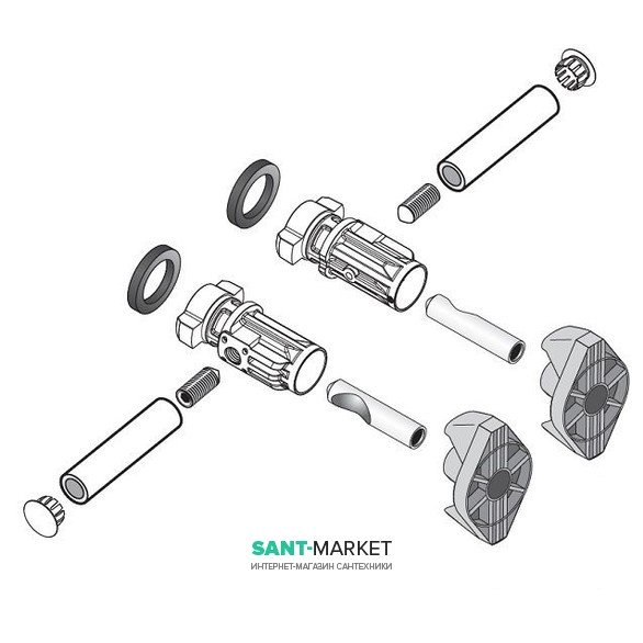 Комплект креплений Jika EasyFit для подвесных унитазов и биде H8928380000001