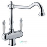 Змішувач для кухні Franke Byblos Двохважеля для водопровідної і фільтрованої води латунь хром 115.0370.682