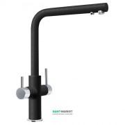 Змішувач для кухні Franke Neptune Clear Water Двохважеля для водопровідної і фільтрованої води латунь хром / онікс 115.0370.694