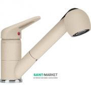 Змішувач для кухні Franke Novara-Plus змішувач з виносним зливом латунь покриття Fragranit бежевий 115.0470.665
