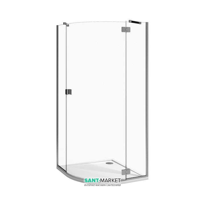 Душова кабіна Jika Pure 89.5х89.5 см профіль хром прозоре скло H2534220026681