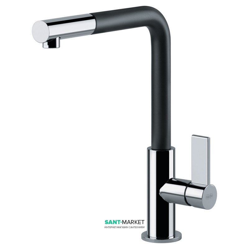 Смеситель для кухни Franke Neptune Evo однорычажный с выносным изливом латунь хром/черный 115.0373.945