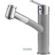 Змішувач для кухні Franke Smart змішувач з виносним зливом латунь нікель оптик / сірий 115.0545.423