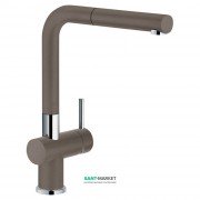 Смеситель для кухни Franke Active Plus Doc однорычажный с выносным изливом латунь покрытие Fragranite хром/шторм 115.0373.886