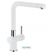 Смеситель для кухни Franke Active Plus однорычажный латунь покрытие Fragranite хром/белый 115.0373.817