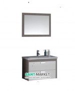 Тумба с раковиной и зеркалом Kolpa-san Sara 82 серый 507833