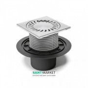 Зливний трап для балконів і терас МСН прямий стік з гратами 386E