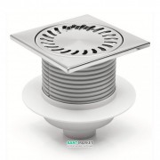 Зливний трап з сухим сифоном MCH Neptun з вертикальним випуском DN 50 нержавіюча сталь 440 XL